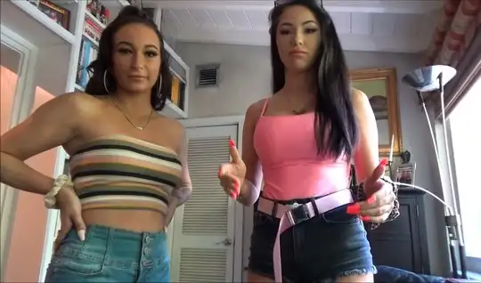 Two young and depraved chicks do not mind homemade porn close-up...