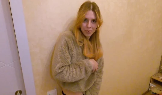 Russian chick fucks a guy in the pussy for an overnight stay