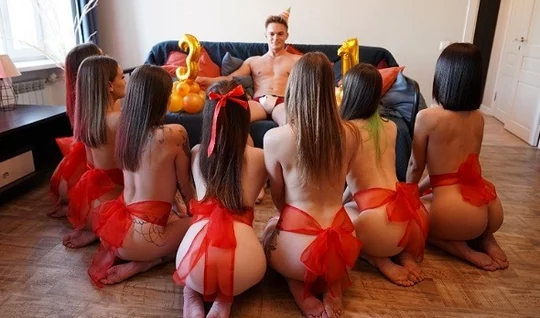 The guy had an orgy with Russian bitches for his birthday